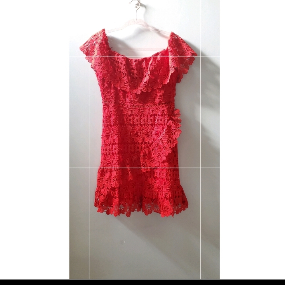 Lulu's Red lace dress